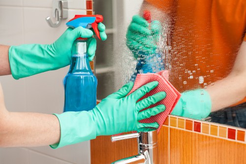 Cleaning technician using safe carpet cleaning methods in Manor Park