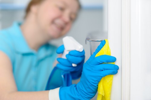 Inspection of a treated carpet during a complaint review